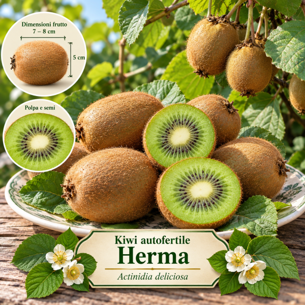 Kiwi autofertile 'Herma'® Actinidia deliciosa
