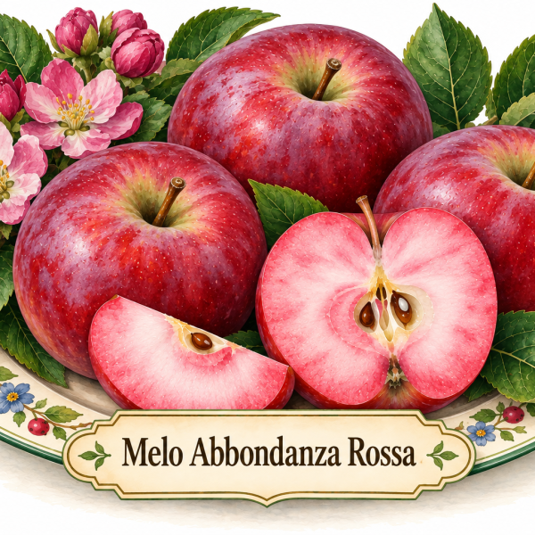 Melo Abbondanza Rossa – Malus domestica – vaso Ø26 – pianta di 3 anni