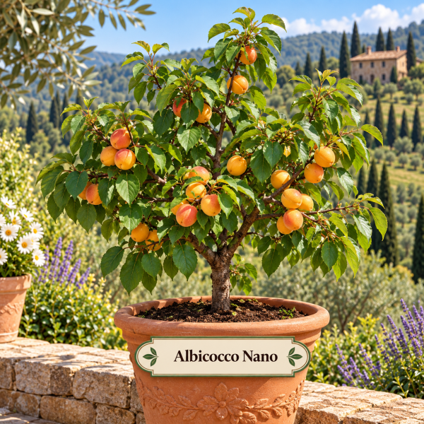 Albicocco nano – Prunus armeniaca – vaso Ø 26 – pianta di 3 anni