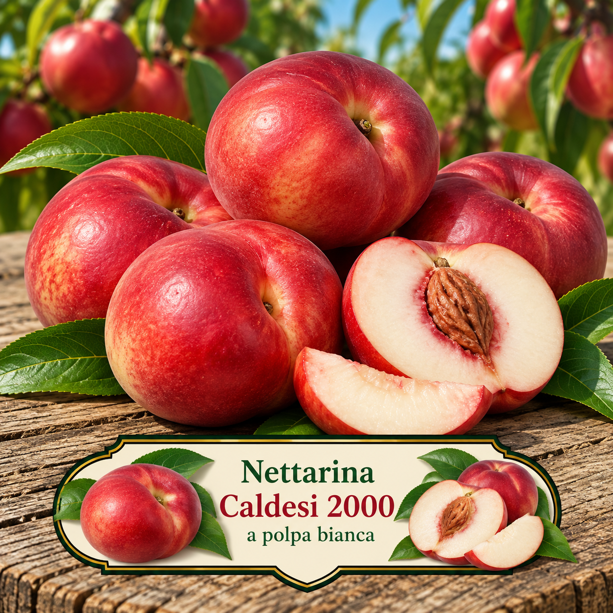 Nettarina’ Caldesi 2000’® – Prunus persica var. nucipersica – vaso Ø26 – pianta di 3 anni