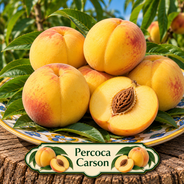 Percoca ‘Carson’ – Prunus persica – vaso Ø 26 – pianta di 3 anni