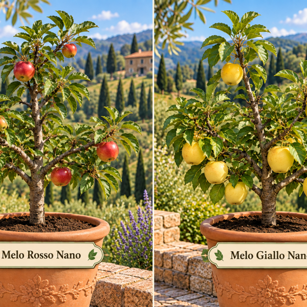 Melo nano – Malus domestica – vaso Ø26 – pianta di 3 anni