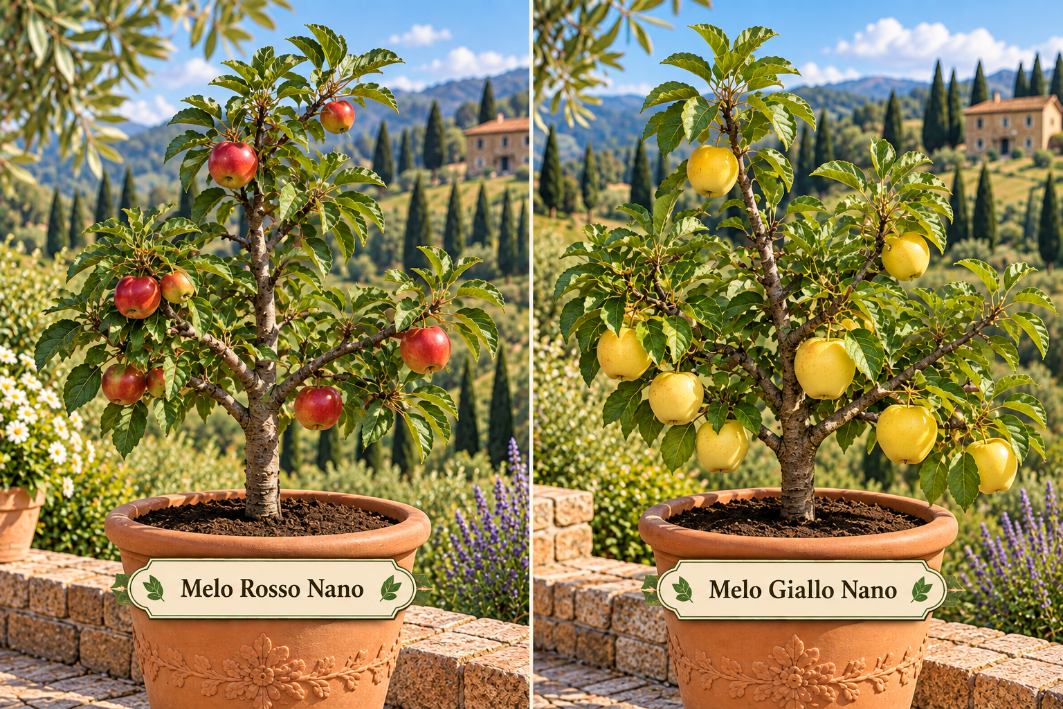 Melo nano – Malus domestica – vaso Ø26 – pianta di 3 anni